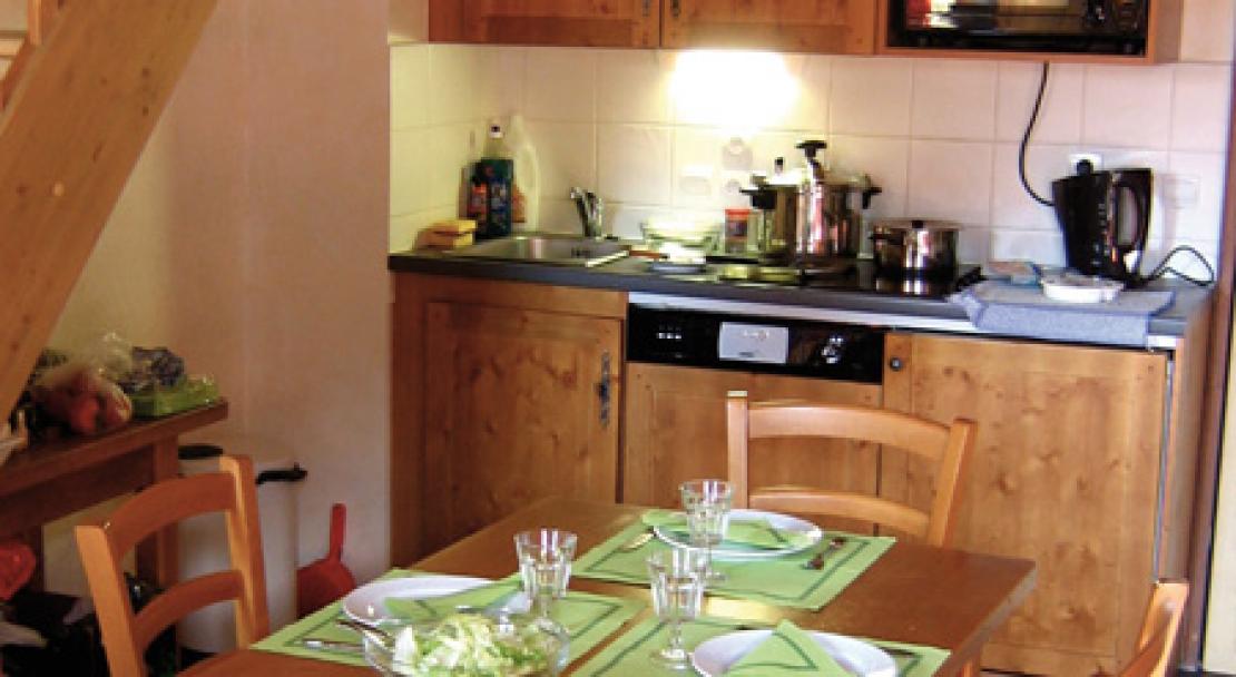 An example of a kitchen a Les Arolles