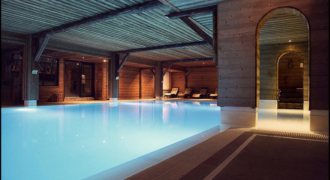 Swimming Pool at Hotel La Marmotte Les Gets