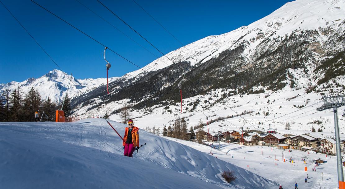 Ski runs in Val Cenis; Copyright: Alban Pernet