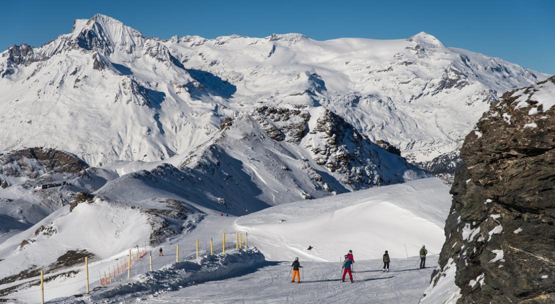 Skiing in Val Cenis; Copyright: Alban Pernet