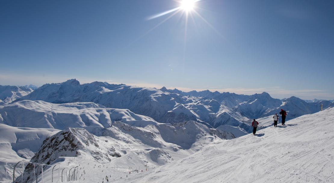 Beautiful pistes in Alpe d'Huez