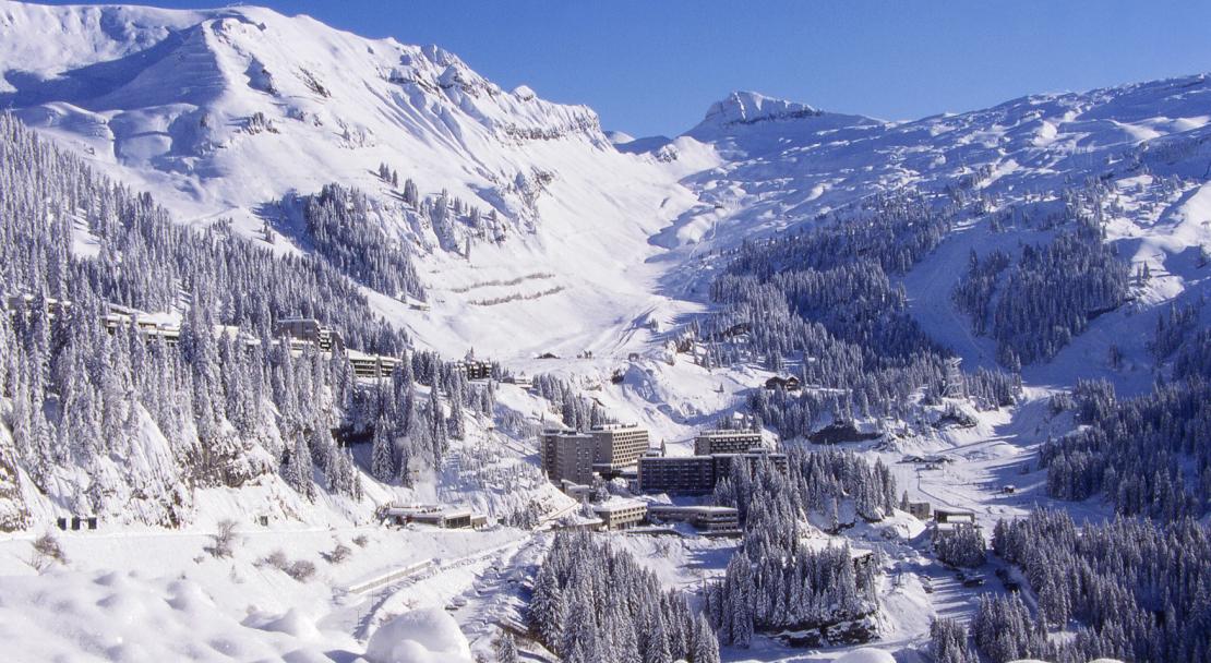 Flaine resort overview; Copyright: Flaine