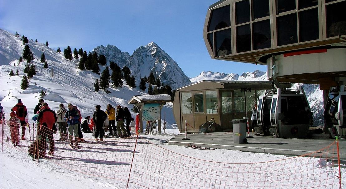 A ski lift in Vallorcine