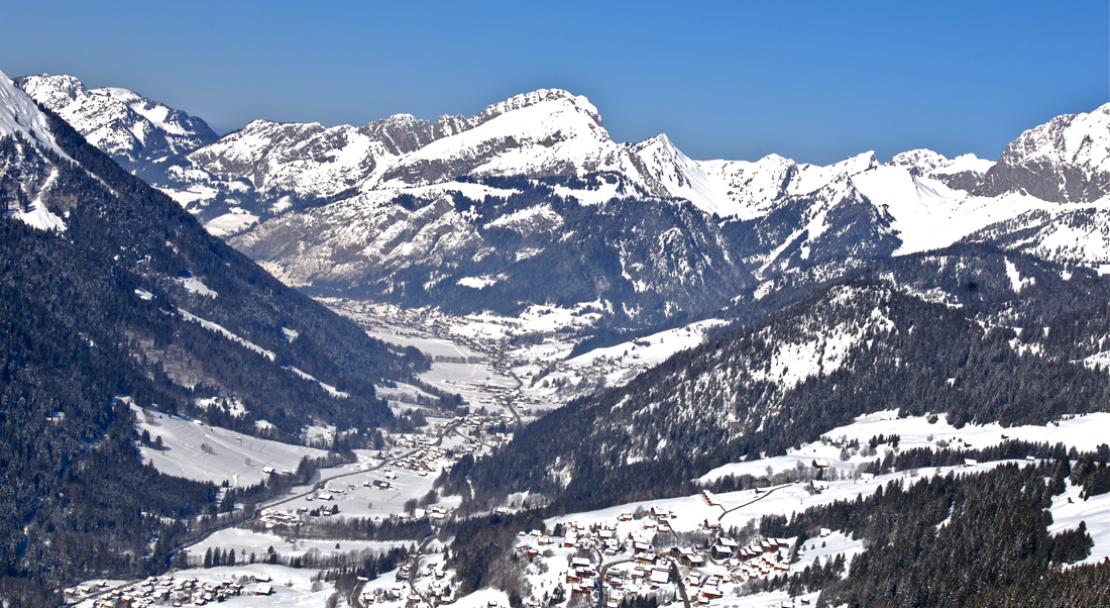 Fantastic view over Chatel; Copyright: JF Vuarand