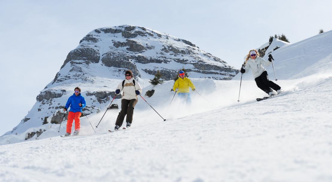 Group of skiers in Chatel; Copyright: Thiebaut