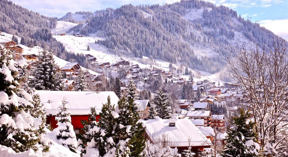 Snowy and pretty Chatel village; Copyright: JF Vuarand