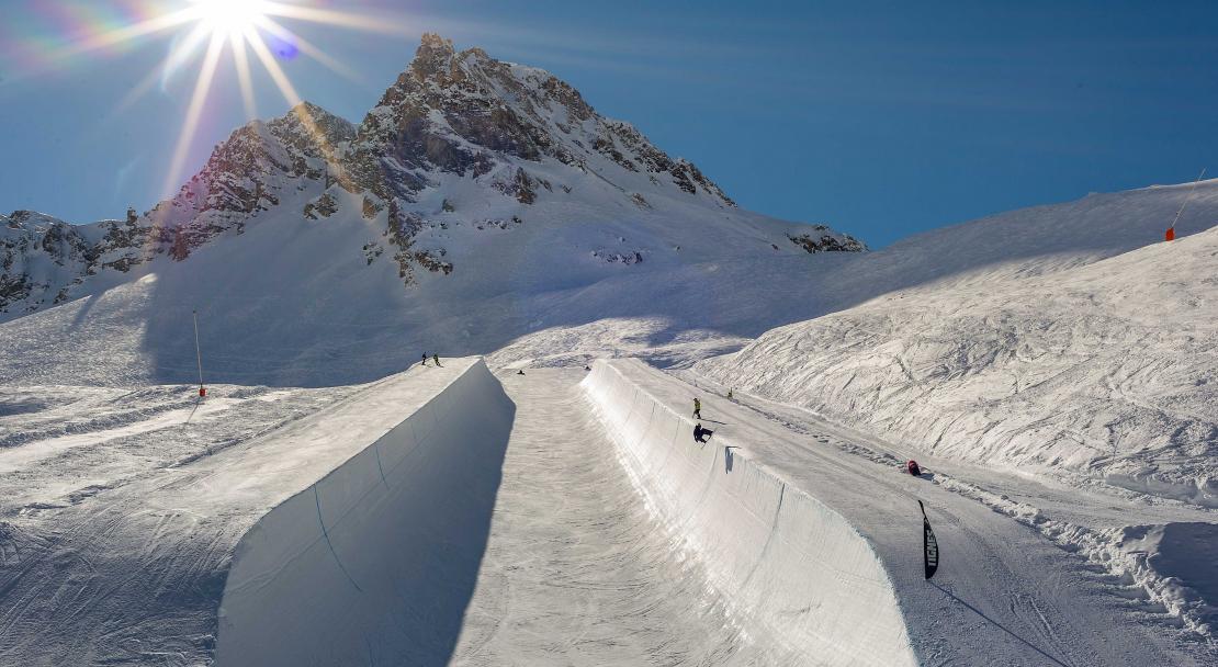 Half pipe in Tignes, France; Copyright: Andy Parant