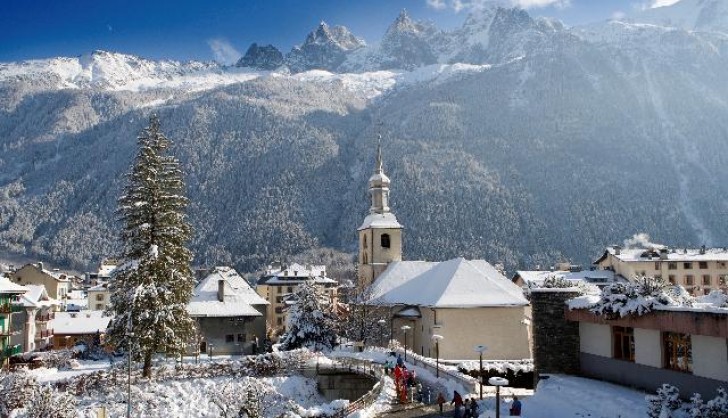 Chamonix Town, surrounded by world class terrain.