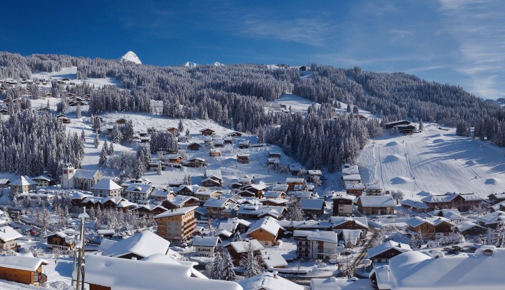 The ski resort of Les Gets in Les Portes du Soleil