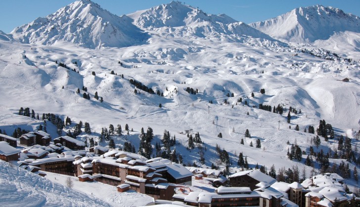 The and ski slopes of La Plagne