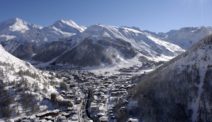 Val d'Isere from the Air
