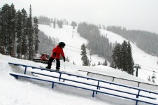There are six terrain parks to suit freestyle skiers and snowboarders of all abilities.