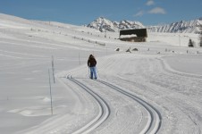 Cross country skiing in La Toussuire