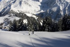 Glide through the snow on Les Houches’ cross country trails and take in the breathe taking mountain scenery