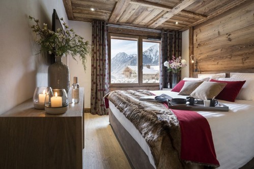 Bedroom at Le Cristal de Jade Chamonix