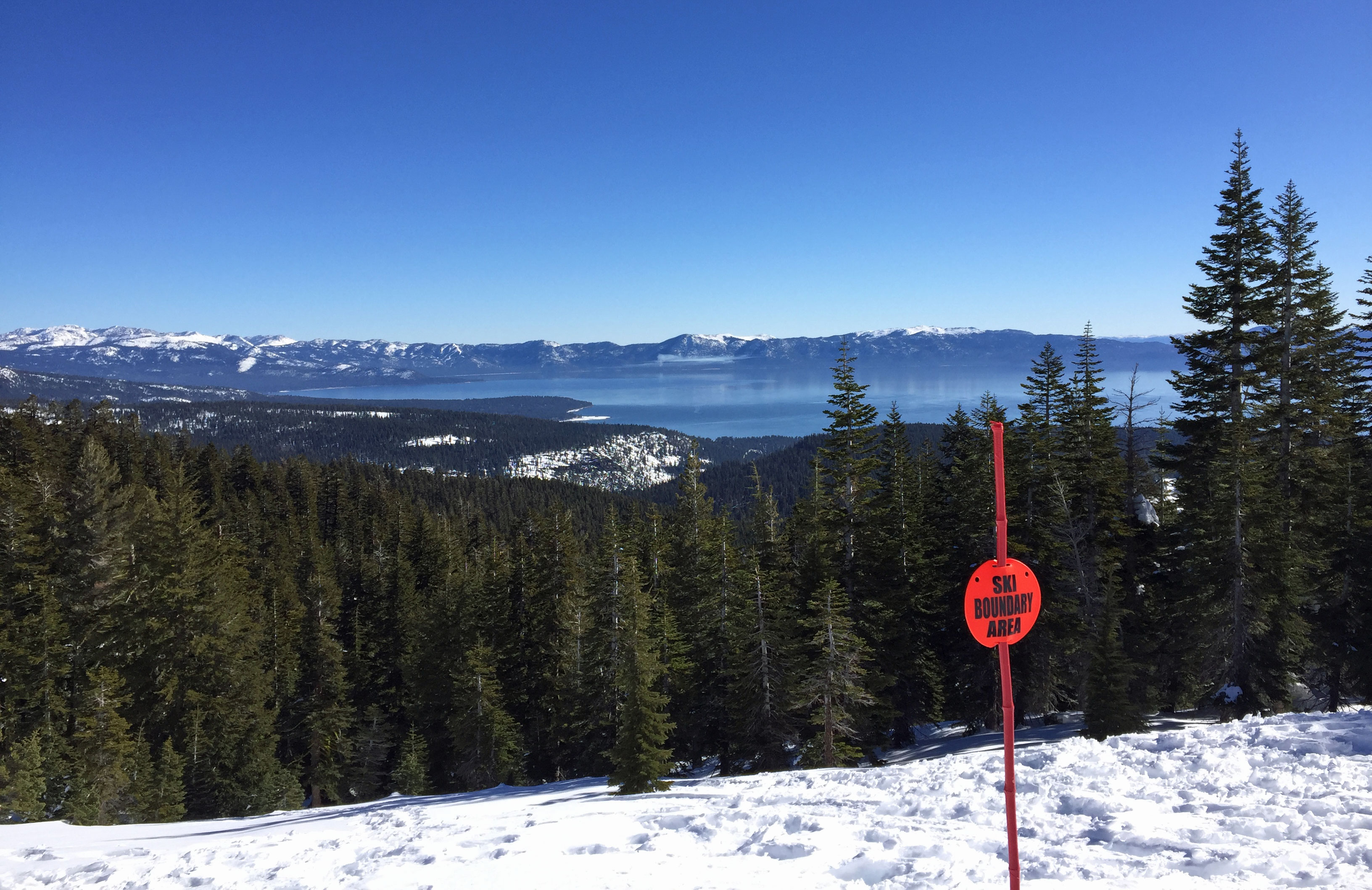 The view from Lake View chairlift, Alpine Meadows