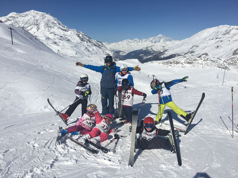 New Generation ski lesson 