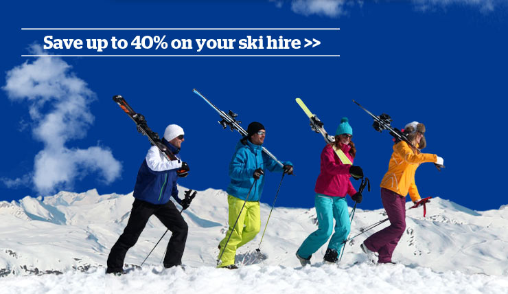 SKISET save up to 40% promotional banner