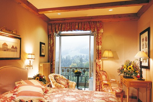 An example of a Deluxe Double Room in the Gstaad Palace
