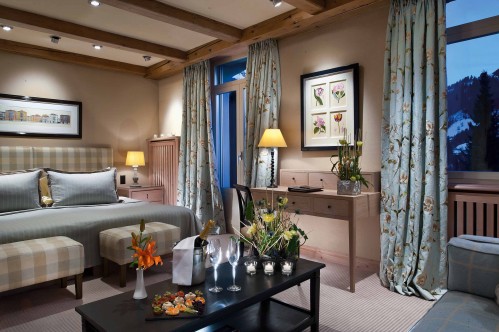 A Double Deluxe Room in the Gstaad Palace
