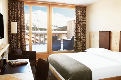 The Corvatsch Room in the Nira Alpina, St Moritz; Copyright: Nira Alpina