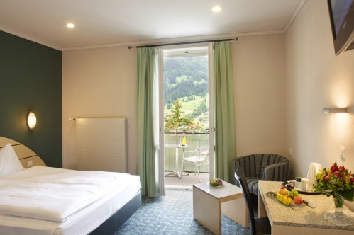 A Twin Room in the Belvedere Swiss Q Hotel, Grindelwald, Switzerland