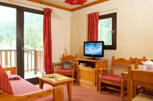 An example of the living areas at Les Chalets du Thabor