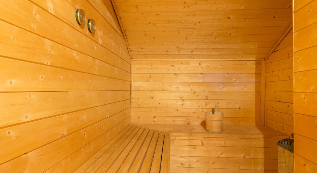 Sauna in Chalet Le Refuge La Rosière