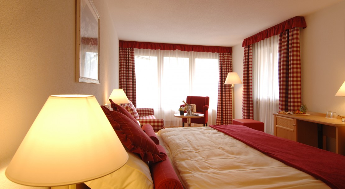Bedroom at the Hotel Beau-Site in Adelboden