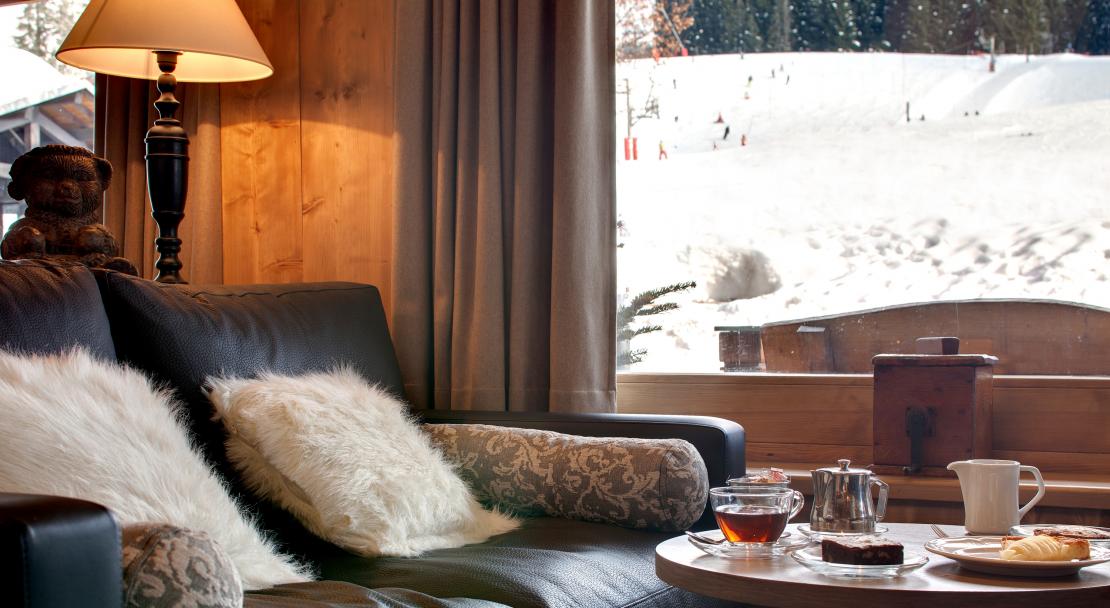 Tea room at Hotel la Marmotte Les Gets