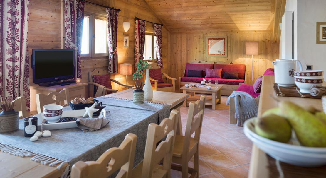 An example of a living room in Le Village de Lessy, Le Grand-Bornand/ Chinaillon, France; Copyright: @studiobergoend