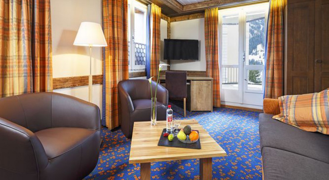 Living Area in Hotel Derby Grindelwald