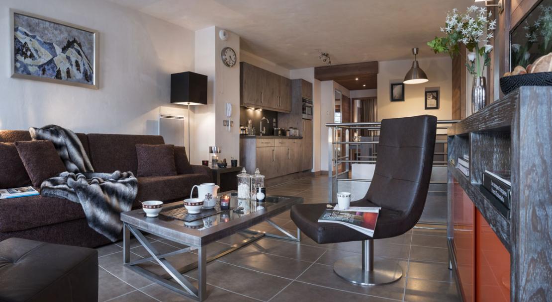 Typical apartment at Le Centaure, Flaine; Copyright: @studiobergoend