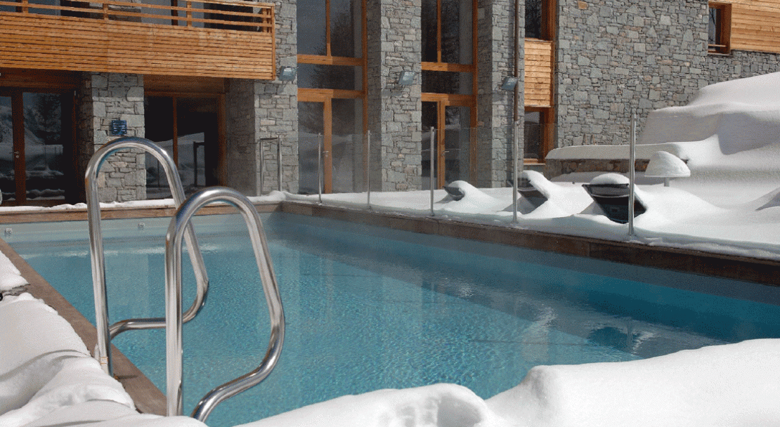 Hotel Alpenrose - swimming pool - Alpe D'Huez