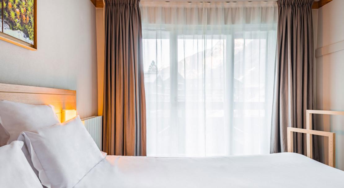 Standard room hotel le Morgane Chamonix