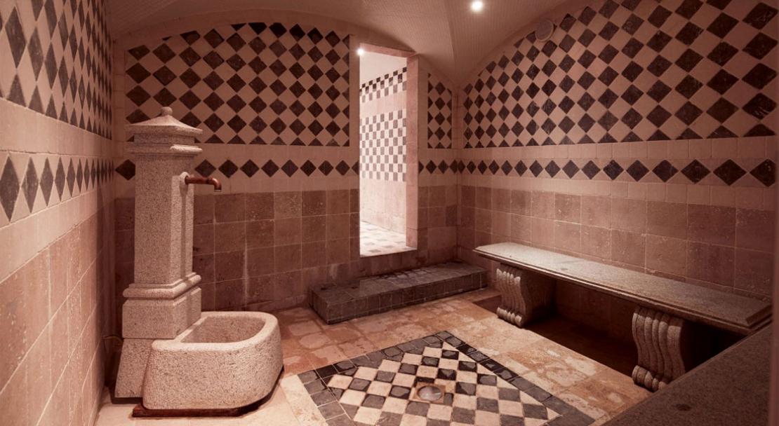 Turkish baths at Hotel des Trois Valleés, Courchevel