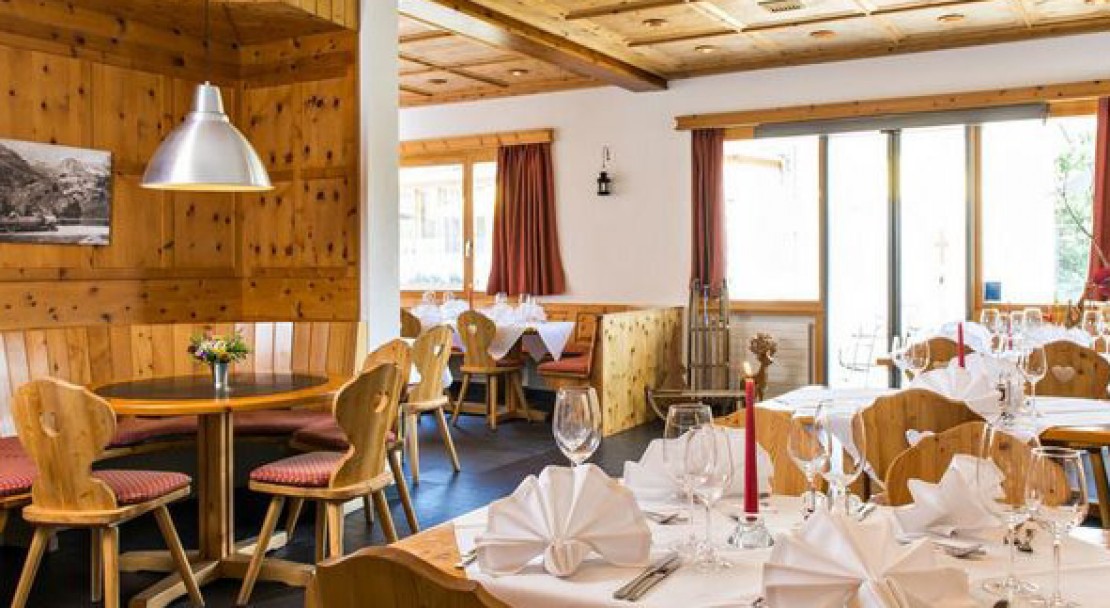 Restaurant at Berghotel Randolins - St Moritz - Switzerland