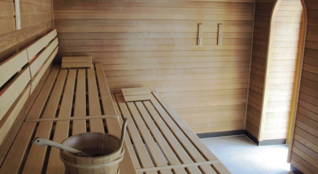 Sauna at Berghotel Randolins - St Moritz - Switzerland