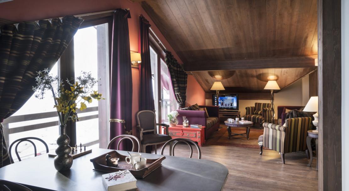 Apartment Living room in Le Hameau du Kashmir Val Thorens