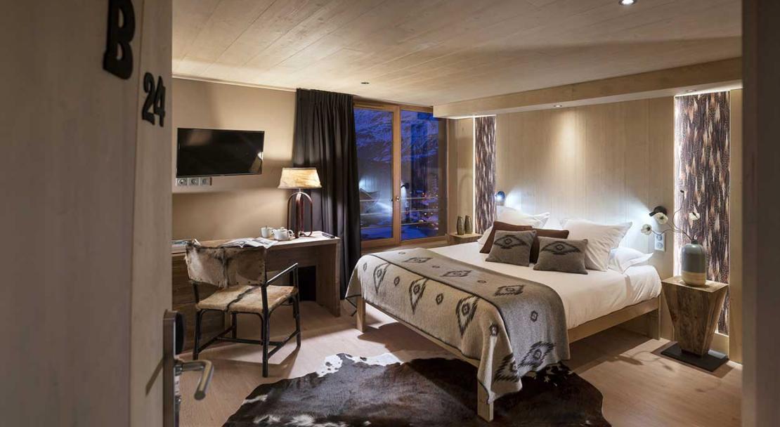 Apartment Le Taos - Bedroom Example; Copyright: Credit Studio Bergoend