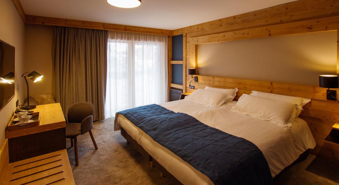Double bedroom Hotel L'Avancher Val d'Isere