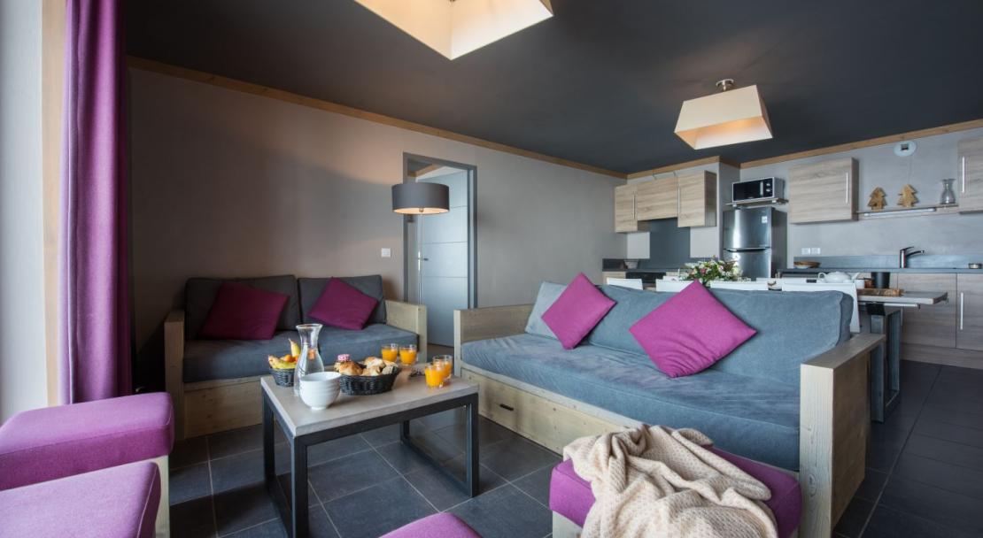 Chalets du Soleil modern apartment; Copyright: CGH