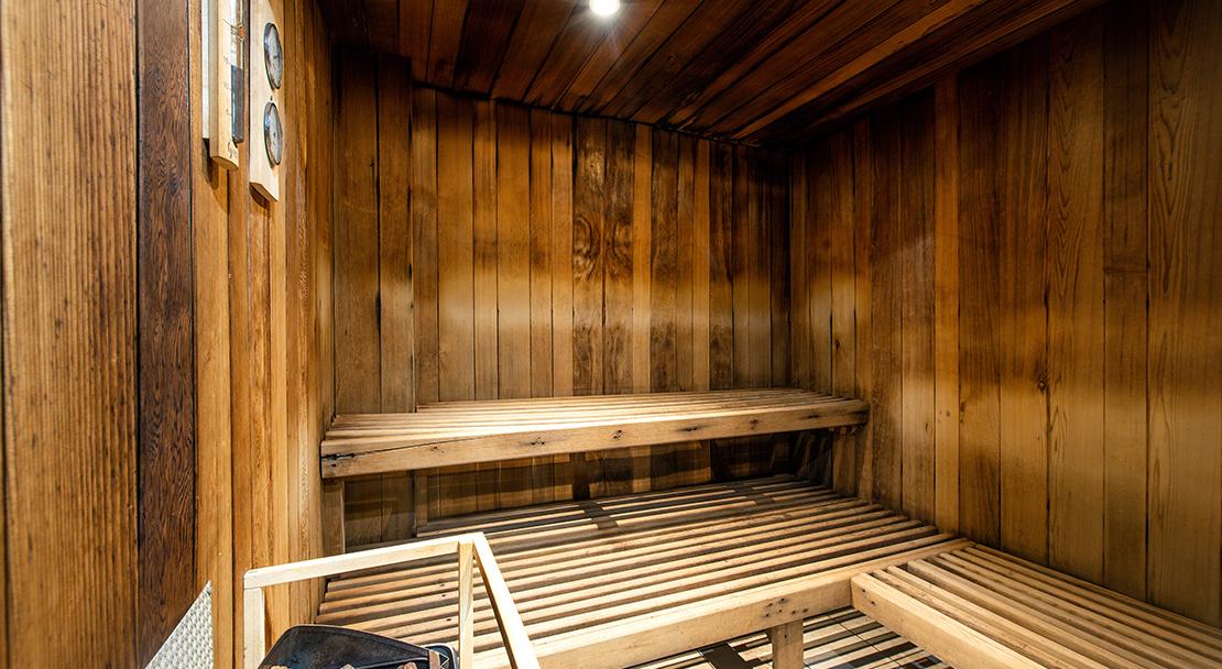 Les Arcs, Arc 1800, Le Roselend, sauna