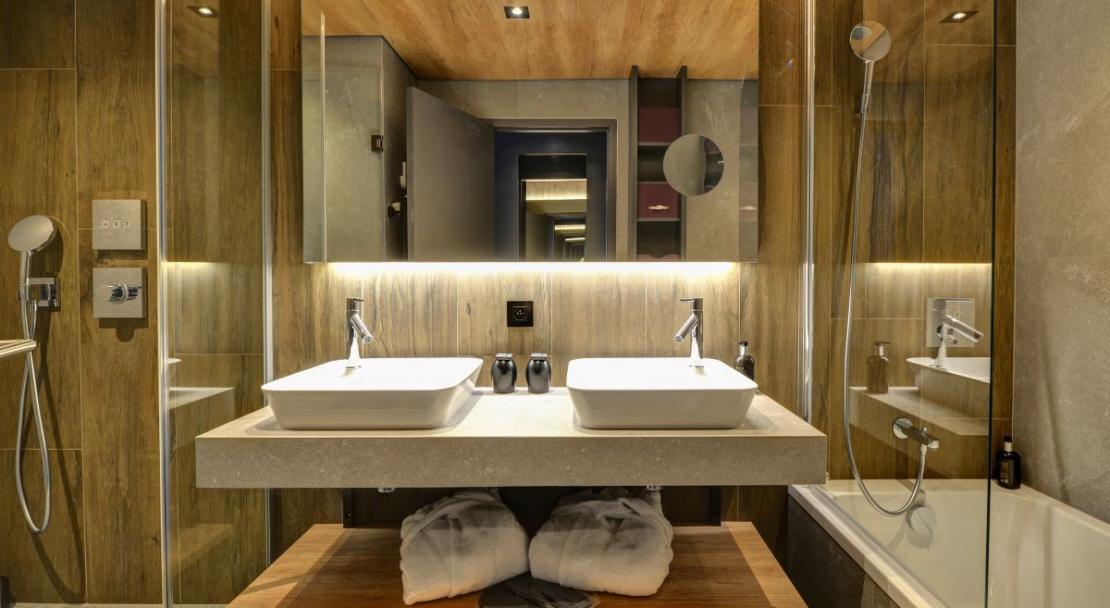 Alpina Bathroom Suite, Alpina Eclectic Hôtel & Spa, Chamonix; Copyright: Best of Mont Blanc