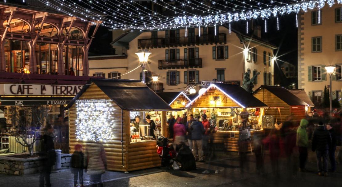 Chamonix christmas market; Copyright: OT Valee de Chamonix