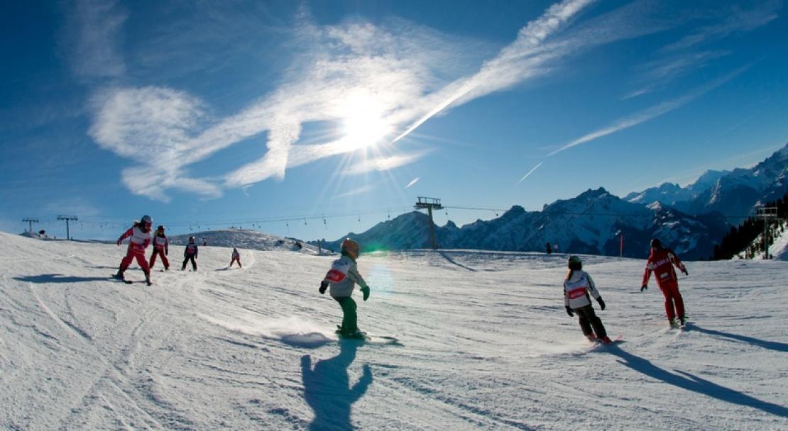 Villars ski lesson