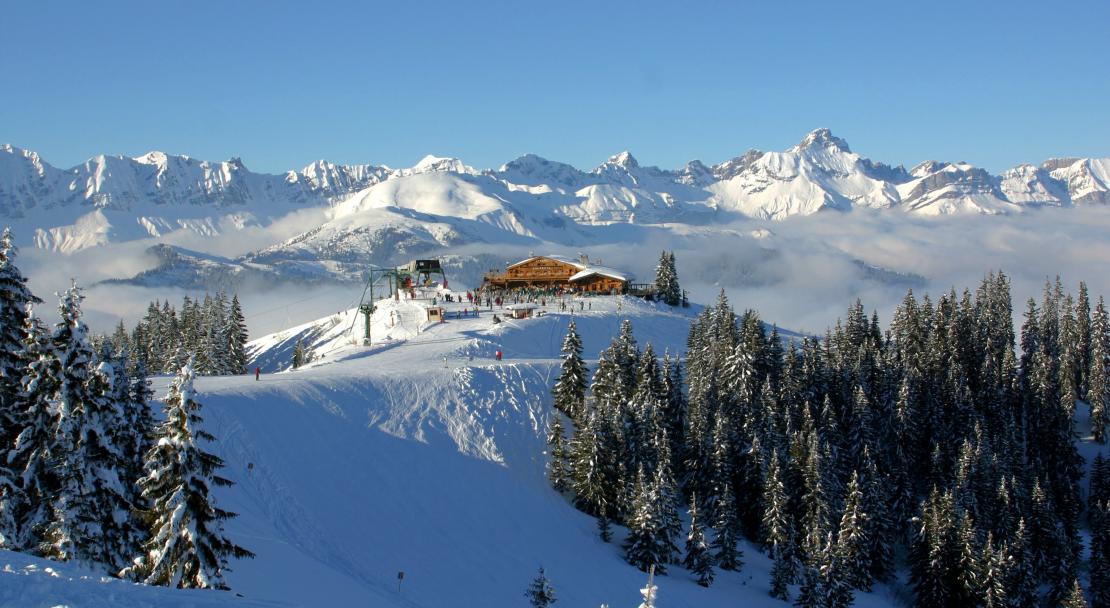 Ski area in Megève