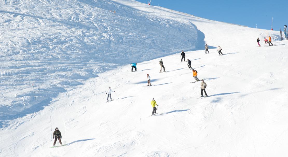Skiing in Serre Chevalier, France