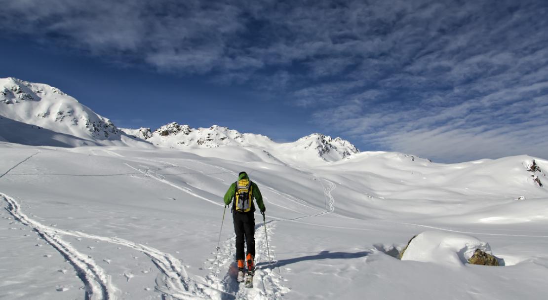 Ski touring in Davos