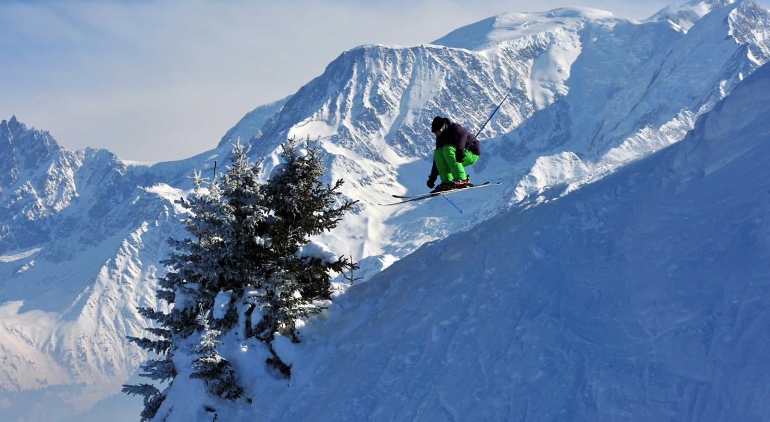 Ski jump in Saint Gervais